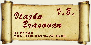 Vlajko Brašovan vizit kartica
